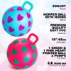 ZOOJOY 2-Pack Hopper Balls for Kids 3-6, 15-Inch Bouncy Ball with Handle, Sit on Full-Printed Heart Toys for Indoor Outdoor Play Toys, Great Birthday Gifts for Girls Boys 3 4 5 6 view 2
