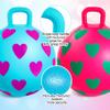 ZOOJOY 2-Pack Hopper Balls for Kids 3-6, 15-Inch Bouncy Ball with Handle, Sit on Full-Printed Heart Toys for Indoor Outdoor Play Toys, Great Birthday Gifts for Girls Boys 3 4 5 6 view 3
