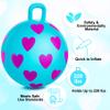 ZOOJOY 2-Pack Hopper Balls for Kids 3-6, 15-Inch Bouncy Ball with Handle, Sit on Full-Printed Heart Toys for Indoor Outdoor Play Toys, Great Birthday Gifts for Girls Boys 3 4 5 6 view 4