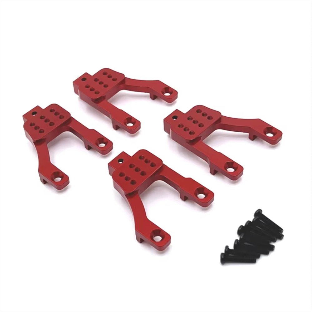 For MN For MN128 MN86 MN86S G500 1/12 Metal Upgrade Front And Rear Suspension Brackets Remote Control Car Accessories Models(Red)