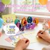 3D Printed Dragon Eggs with Dragon, 6PCS Easter Breaking Dragon Egg Set with Dragon Toy Set, 3D Printing Fidget Toys for Kids&Adults,Easter Tabletop Decor, Birthday Gifts & Cool Easter Basket Stuffers view 3