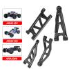 Aluminum Alloy Front & Rear Suspension Arms Set for Arrma 1/14 Typhon Grom 1/18 Granite Grom Upgrade (Black) view 2
