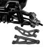 Aluminum Alloy Front & Rear Suspension Arms Set for Arrma 1/14 Typhon Grom 1/18 Granite Grom Upgrade (Black) view 3