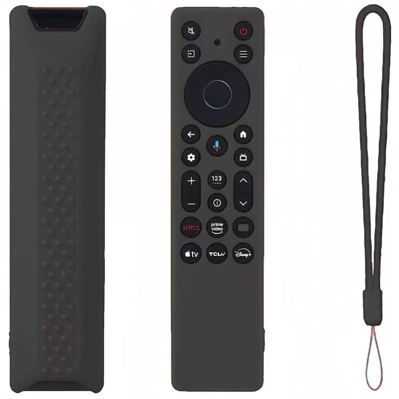 Silicone Remote Control Protective case Compatible with RC923A/RC813A/RC713A Series, dustproof and Shockproof Accessory (Black)
