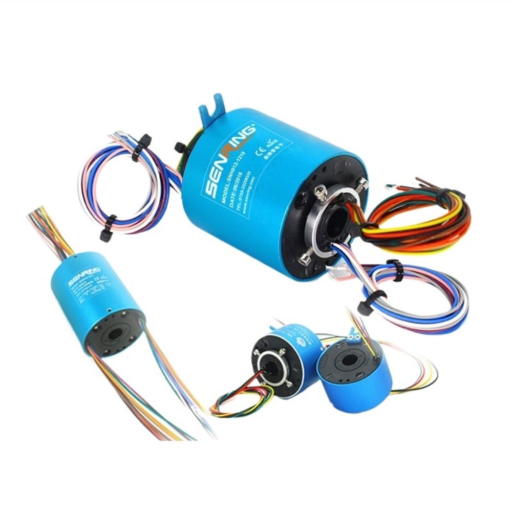 1PC Hole Slip Ring 6/12/18/24 10A Hollow Slipring OD 56mm Hole Dia. 12.7mm(12.7x56mm 12 CH)