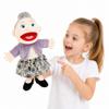 Family Hand Puppets for Kids - 16 Inch Soft Plush Grandma Puppet with Movable Mouth, Interactive Pretend Role-Play for Storytelling & Teaching, Classroom, Preschool Toddlers, Birthday Gifts view 1