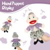 Family Hand Puppets for Kids - 16 Inch Soft Plush Grandma Puppet with Movable Mouth, Interactive Pretend Role-Play for Storytelling & Teaching, Classroom, Preschool Toddlers, Birthday Gifts view 3