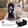 JOINPAYA Stroller Storage Basket under Pushchair Organizer for Essentials, Portable Black Mesh Cargo Basket 35X38Cm, Universal Hanging Pram Storage for Outdoor Use view 3