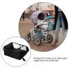 JOINPAYA Stroller Storage Basket under Pushchair Organizer for Essentials, Portable Black Mesh Cargo Basket 35X38Cm, Universal Hanging Pram Storage for Outdoor Use view 4