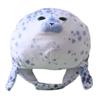 Abaodam Plush Seal Headgear Animal Hat Cosplay Cap for and Adults Soft Decorative Party Performance Hat with Printed Design for Dress-Up Events view 1