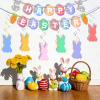 8PCS Easter Decorations Set, Includes Happy Easter Banner, Hanging Swirls for Birthday, Home, Classroom, Office and Yard Party Decorations view 1