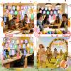 8PCS Easter Decorations Set, Includes Happy Easter Banner, Hanging Swirls for Birthday, Home, Classroom, Office and Yard Party Decorations view 4