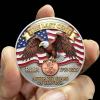 2025 Last Lincoln Penny Tribute Coin - Final Cent Commemorative Challenge Coin with American Eagle & Flag Motif (Set of 2/3/5 Pieces) - Historical Collectible Gift for Coin Enthusiasts Buffs (1pcs) view 2