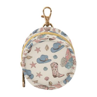 Beach Cowboy Boot Beige Print Pacifier Holder Case with Clip Newborn Pacifier Cover Pouch Easy Attach to Diaper Bag Purse Portable Baby Storage Container for Boys & Girls