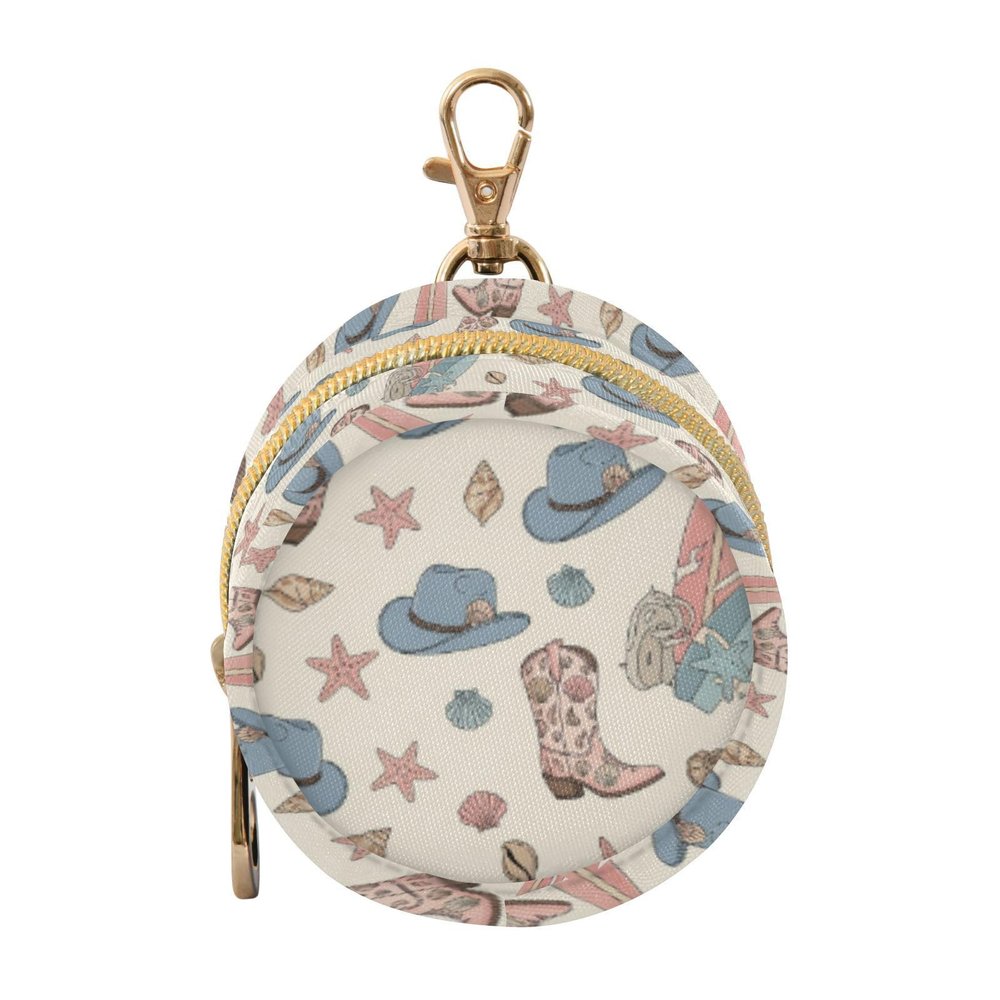 Beach Cowboy Boot Beige Print Pacifier Holder Case with Clip Newborn Pacifier Cover Pouch Easy Attach to Diaper Bag Purse Portable Baby Storage Container for Boys & Girls