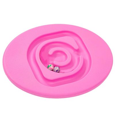 Cryfokt Indoor Outdoor Rocking Snail Seesaw Balance Board with 2 Elastic Balls, Safe and Durable Sensory Training Rocking Board, Coordination & Balance Training Equipment (Pink)