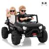 2 Seater Electric Ride on Car for Kids with Parent Remote - 24v Truck Toy, 3 Speeds, Spring Suspension, LED Lights, Music, Storage, Gift for Boys & Girls view 1