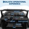 2 Seater Electric Ride on Car for Kids with Parent Remote - 24v Truck Toy, 3 Speeds, Spring Suspension, LED Lights, Music, Storage, Gift for Boys & Girls view 4