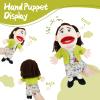 Family Hand Puppets for Kids - 16 Inch Soft Plush Mom Puppet with Movable Mouth, Interactive Pretend Role-Play for Storytelling & Teaching, Classroom, Preschool Toddlers, Birthday Gifts view 3