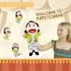 Family Hand Puppets for Kids - 16 Inch Soft Plush Mom Puppet with Movable Mouth, Interactive Pretend Role-Play for Storytelling & Teaching, Classroom, Preschool Toddlers, Birthday Gifts view 4