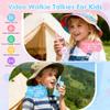 Kids Video Walkie Talkies 2 Pack, Rechargeable with HD Screen & 4 Voice Changers, Long Range Two-Way Radios Toys for Indoor-Outdoor Camping, Gifts for Boys Girls Ages 3-8 (Blue/Pink) view 2