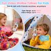 Kids Video Walkie Talkies 2 Pack, Rechargeable with HD Screen & 4 Voice Changers, Long Range Two-Way Radios Toys for Indoor-Outdoor Camping, Gifts for Boys Girls Ages 3-8 (Blue/Pink) view 3