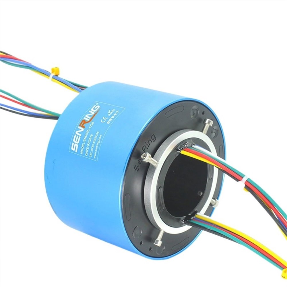 Electrical Rotate 6/12/18/24 circuits 2A/5A/10A Conductive Slip Ring 50mm Bore Size for Through Hole Slip Ring(50x119mm 4CH 5A)