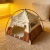 1:12 Scale Miniature Camping Tent,Realistic 7.2 Inch Dollhouse Tent,Handcrafted Diorama Display,Photography Prop & Miniature Gift for Collectors (Pink) view 3