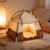1:12 Scale Miniature Camping Tent,Realistic 7.2 Inch Dollhouse Tent,Handcrafted Diorama Display,Photography Prop & Miniature Gift for Collectors (Pink) view 4