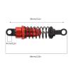 4Pcs RC Shock Absorbers, 64mm Aluminum Alloy Shock Absorber Oil Damper Adjustable Remote Control with Shock Mount Red view 2