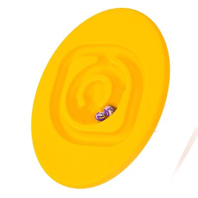 Xiuganpo Rocking Snail Seesaw Balance Board with 2 Elastic Balls, Sensory Training Rocking Board, Attractive Coordination & Balance Training Equipment, Indoor Outdoor Activity (Yellow)