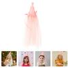 Abaodam Birthday Hat Headband Pink Princess Style Party Hair Decor for Photo Props Headwear view 3