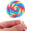 TEHAUX 5pcs Large Simulation Lollipop Charms, Polymer Clay Rainbow Candy Embellishments for DIY Phone Case, Mixed Color for Stationery Box Hair Clip Keychain Crafts view 1