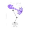 FOYTOKI Action Figure Display Holder and Doll Support Frame for Collectible Figures Purple Blast Effect Accessory with 2 Stands Suitable for Model Kits and view 2