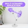 FOYTOKI Action Figure Display Holder and Doll Support Frame for Collectible Figures Purple Blast Effect Accessory with 2 Stands Suitable for Model Kits and view 3