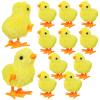 DOITOOL 12 Pcs Wind Up Chicken Toys, Jumping Baby Chick Wind-up Toys for Kids, Party Favors, Easter Indoor Outdoor Play view 1