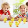DOITOOL 12 Pcs Wind Up Chicken Toys, Jumping Baby Chick Wind-up Toys for Kids, Party Favors, Easter Indoor Outdoor Play view 2