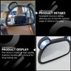 Abaodam Rearview Mirror with LED Lighting, Adjustable Backseat Observation Mirror for Safety, USB Rechargeable Car Interior Seat Monitor view 3