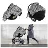 Muishi Black and White Music Baby Car Seat Canopy Nursing Cover for Newborn Car Seat Breastfeeding Covers Blanket Newborn Shower Gift view 4
