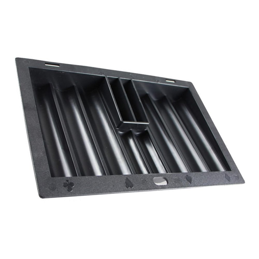 ERINGOGO Poker Chip Tray Rack for Poker Tables Plastic Table Chip Storage Tray Game Accessory for Home and Tournament Use
