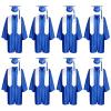8 Set Kindergarten Graduation Gown Grad Cap Set, 2026 Preschool Graduation Outfit with Gown Cap tassel and Stole for Kids (27 IN) view 1