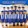8 Set Kindergarten Graduation Gown Grad Cap Set, 2026 Preschool Graduation Outfit with Gown Cap tassel and Stole for Kids (27 IN) view 4