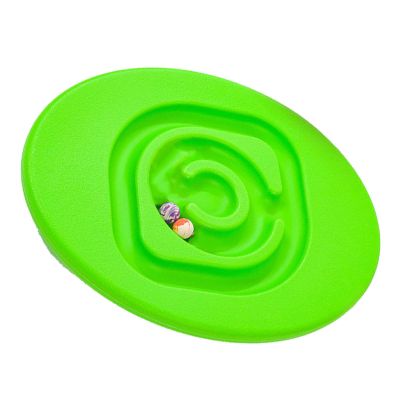 Cryfokt Indoor Outdoor Rocking Snail Seesaw Balance Board with 2 Elastic Balls, Safe and Durable Sensory Training Rocking Board, Coordination & Balance Training Equipment (Fruit green)