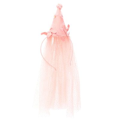 Abaodam Birthday Headband Party Hair Accessory Pink Princess Style Birthday Hat Hairband for Celebration