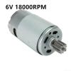 6V 12V Electric Motor Gear for Ride On Toys, High Speed 18000-30000 RPM DC Motor Replacement for Remote Control Car, for ATV, Karting,(3# 6V 18000RPM) view 2
