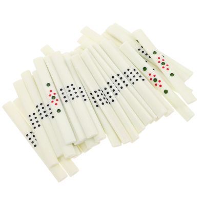 BESPORTBLE 44Pcs Mahjong Betting Accessories Set with Scoring Sticks for Family Chinese Board Games and Mahjong Tables, Black Dot Counting Sticks for Game Room Use