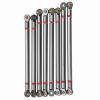 8Pcs Chassis Aluminium Alloy Link Rod, RC Link Rod Accessory, Upgrade Metal Parts for SCX10 1/10 Scale 313mm Wheelbase RC Crawler Car, Includes 115mm 125mm 130mm Length Rods with 7 (Blue Black) view 1