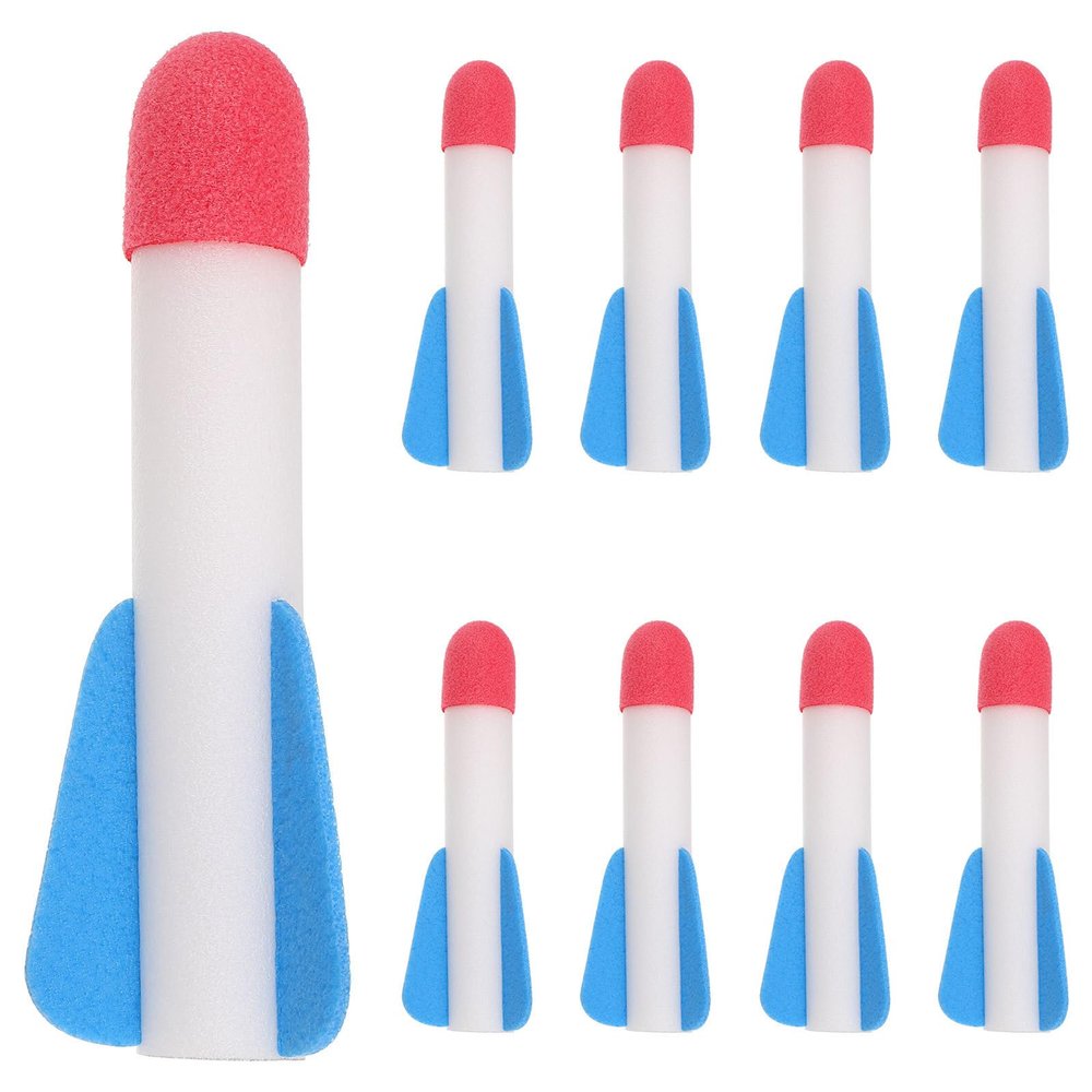 LIOOBO 12pcs Foam Rocket Refills: Foot Rockets - Backyard Launcher Flying Toy Replacement - Kids Funny Outdoor Game for Playground Easter Party