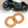 4Pcs 1.9in Wheel Outer Rings Rims, Aluminum Alloy RC Wheel Accessories, CNC Machined Beadlock Rings for 1/10 RC Cars, Enhanced Stability and Durability for Axial SCX10 90046 and Tr (Orange) view 2
