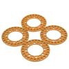 4Pcs 1.9in Wheel Outer Rings Rims, Aluminum Alloy RC Wheel Accessories, CNC Machined Beadlock Rings for 1/10 RC Cars, Enhanced Stability and Durability for Axial SCX10 90046 and Tr (Orange) view 4